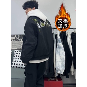 1506/MSS8541/P63美式复古秋冬款夹克潮牌棒球男女情侣外套1图片