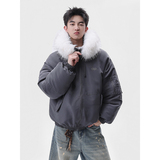 1506-1/M6010/P90冬季新款毛领棉服男女休闲韩版宽松高级感棉衣1，男装棉衣，星座1506-1