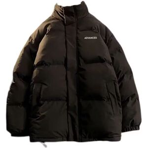 1506/M2061/P64冬季加绒加厚面包服新款潮流日系简约棉衣外套3图片