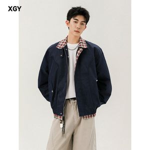 1506-1/J68151/P65韩版潮流男女拼接假两件翻领夹克,男装夹克,星座1506-1