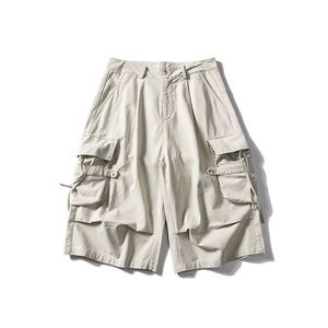 1506-1/C25851/P29日系复古工装短裤男女宽松直筒阔腿图片
