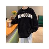 1506/M52161/P52圆领毛衣针织衫男潮牌帅气秋冬季打底衫1，男装T恤，星座1506-1