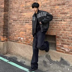 1506-1/JAA301/P64同款百搭宽松麂皮上衣外套图片