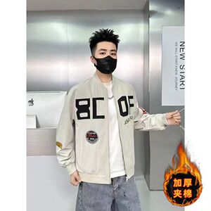 1506-1/JK8931/P76潮牌刺绣高级棒球服加厚夹棉图片