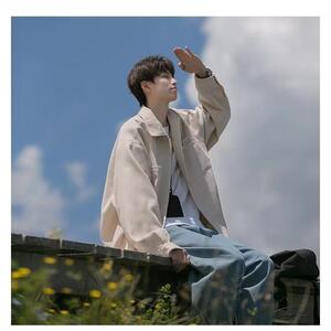 1506-1/CW10081/P54春秋季潮流痞帅青少年休闲衬衣外套图片