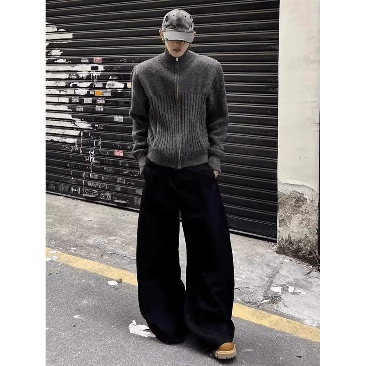 1506-1/MM58061/P70秋冬厚实百搭软糯简约实穿松弛感拉链毛衣男,男装针织衫/毛衣,星座1506-1