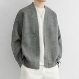 1506-1/MLR3041/P57麻花条纹v领针织衫开衫外套男，男装针织衫/毛衣，星座1506-1