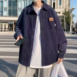 1503-1/C311/P35男款衬衫秋季宽松小众设计感上衣男生图片