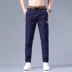 1506-1/KK1091/P39冰丝休闲裤男士宽松直筒运动裤图片
