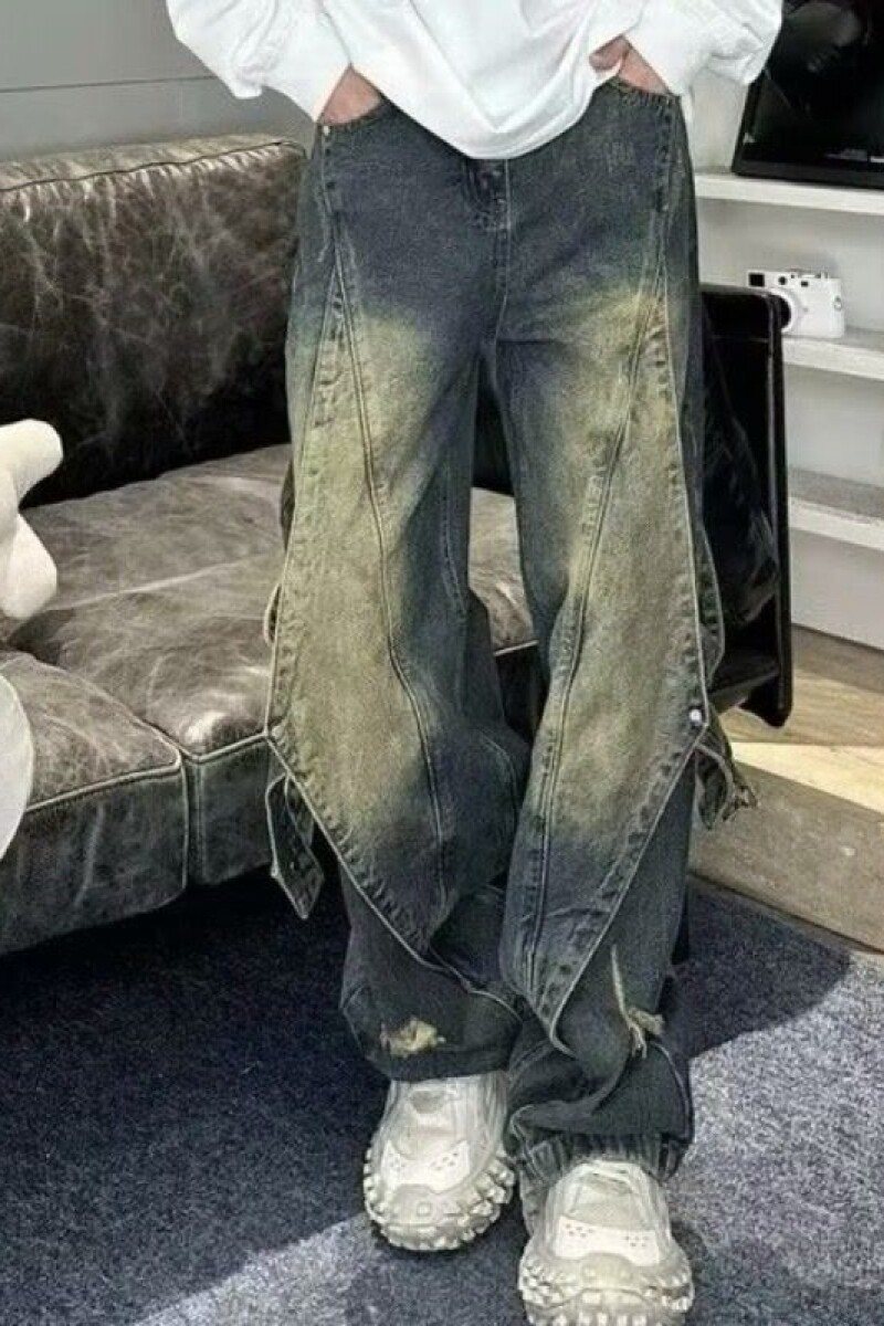 1506/K20501/P51美式高街黑色复古重工做旧水洗牛仔裤1,男装牛仔裤,星座1506-1