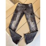 1506-1/KH931/P56个性字母牛仔裤嘻哈ins潮高街潮流痞帅长裤，男装牛仔裤，星座1506-1
