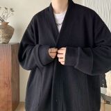 1506/MW0221/P38秋冬新款开衫毛衣美式复古休闲慵懒风V领针织衫2，男装针织衫/毛衣，星座1506-1