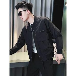 1506-1/JW10181/P58潮牌痞帅夹克外套男士春秋季级感上衣服图片