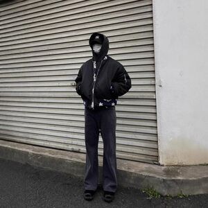 1506-1/JP201/P64美式高街提花飞行员夹克外套男图片