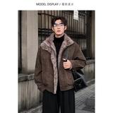 1506/M82371/P126加厚棉服男女宽松解构磨毛高级感毛领外套2，男装棉衣，星座1506-1