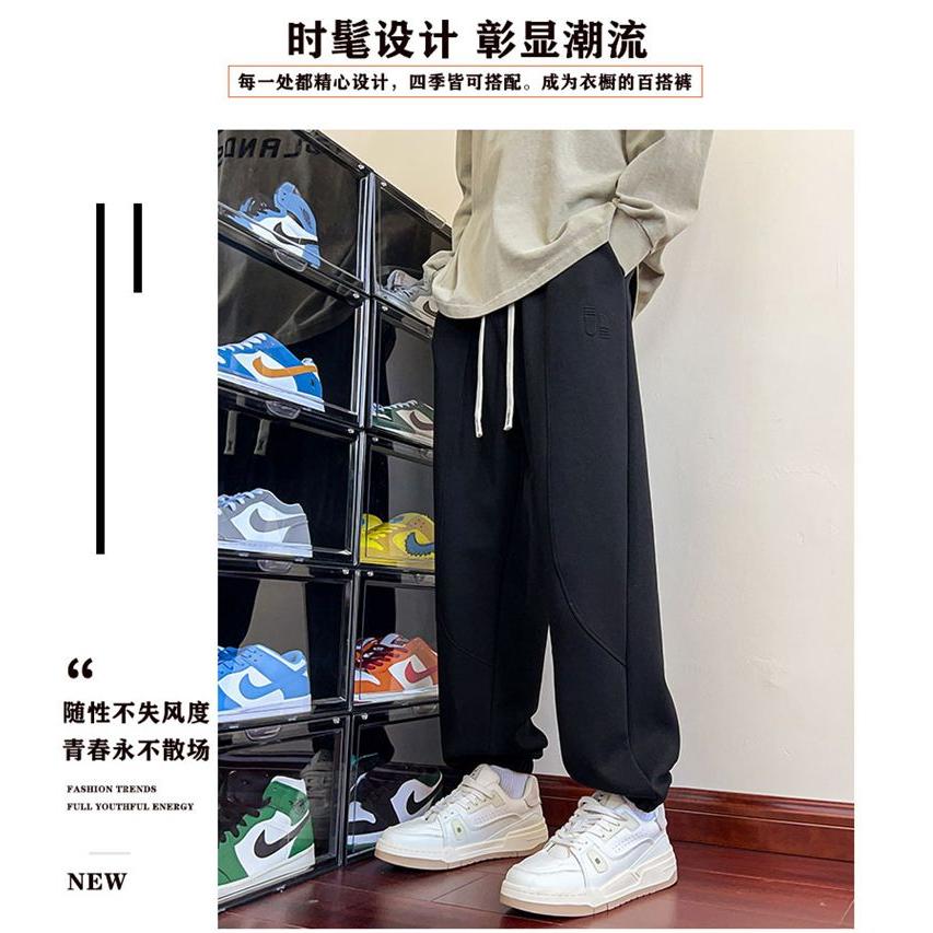 1506-1/KA7021/P44春季美式休闲痞帅深灰色刺绣卫裤男,男装休闲裤,星座1506-1