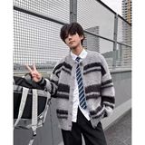 1506-1/MM371/P59美式复古软糯撞色针织衫外套男，男装针织衫/毛衣，星座1506-1