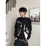 1506/MM60301/P52圆领毛衣针织衫男潮牌帅气秋冬季打底衫上衣2，男装T恤，星座1506-1