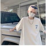 wassuphappy闪电短袖t恤男夏季薄款潮流美式设计感休闲五分半袖，男装T恤，星座1506-1