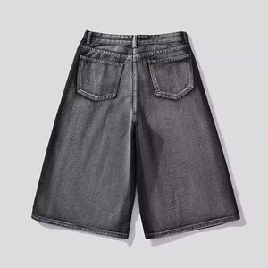 1506-1/KG3041/P40水洗破洞复古7分工装牛仔短裤图片