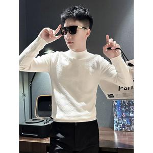 1506/M34671/P60半高领简约针织打底衫毛衣男秋冬新款1,男装T恤,星座1506-1