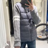 1506/MMY8881/P92冬季新款潮牌高级感毛衣拼接排骨棉服外套2，男装针织衫/毛衣，星座1506-1