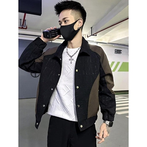 1506-1/JW10111/P59春秋季短款夹克男潮牌痞帅衣服男装