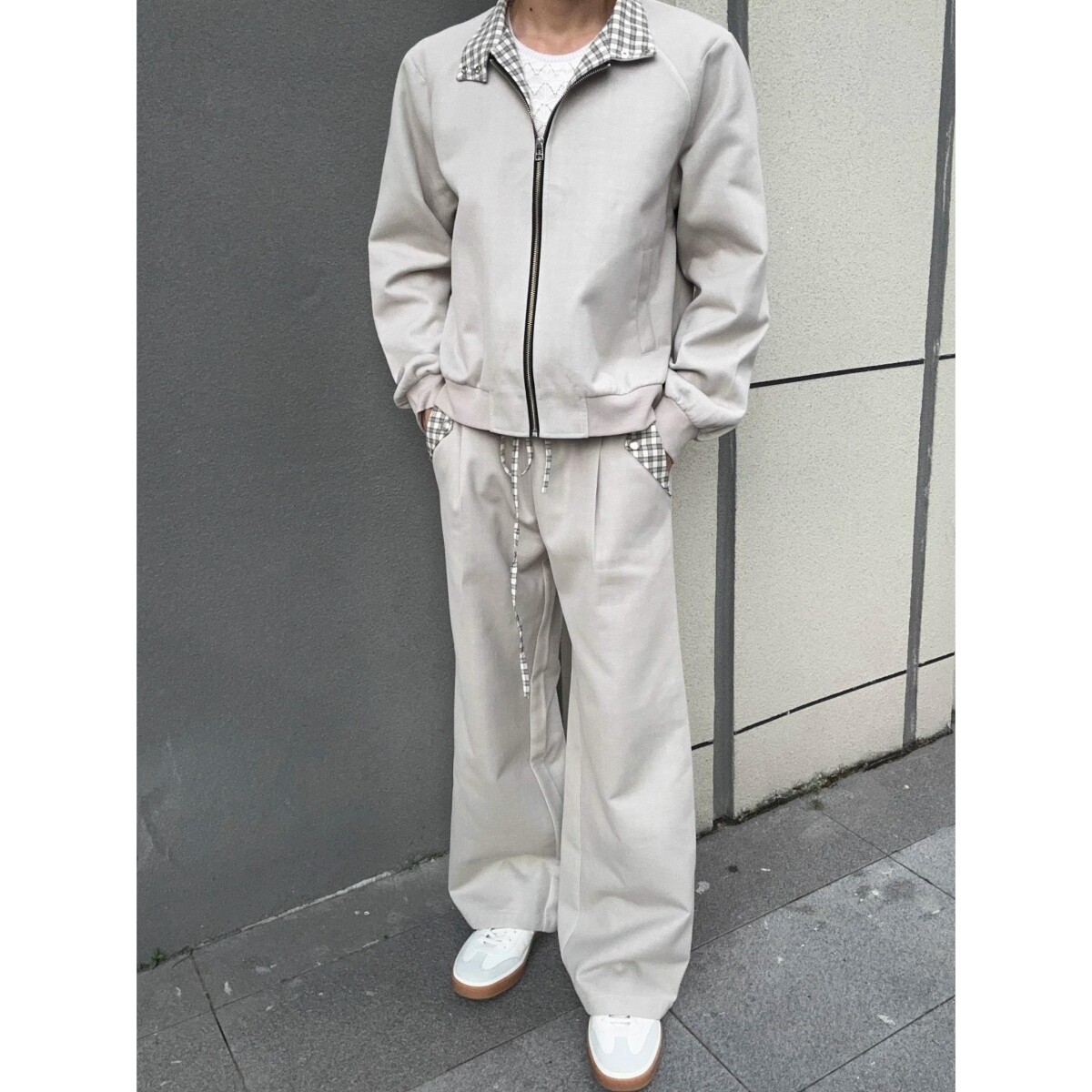 1506-1/JTB081/P69拼接哈灵顿休闲拉链卫衣夹克外套上衣男,男装夹克,星座1506-1