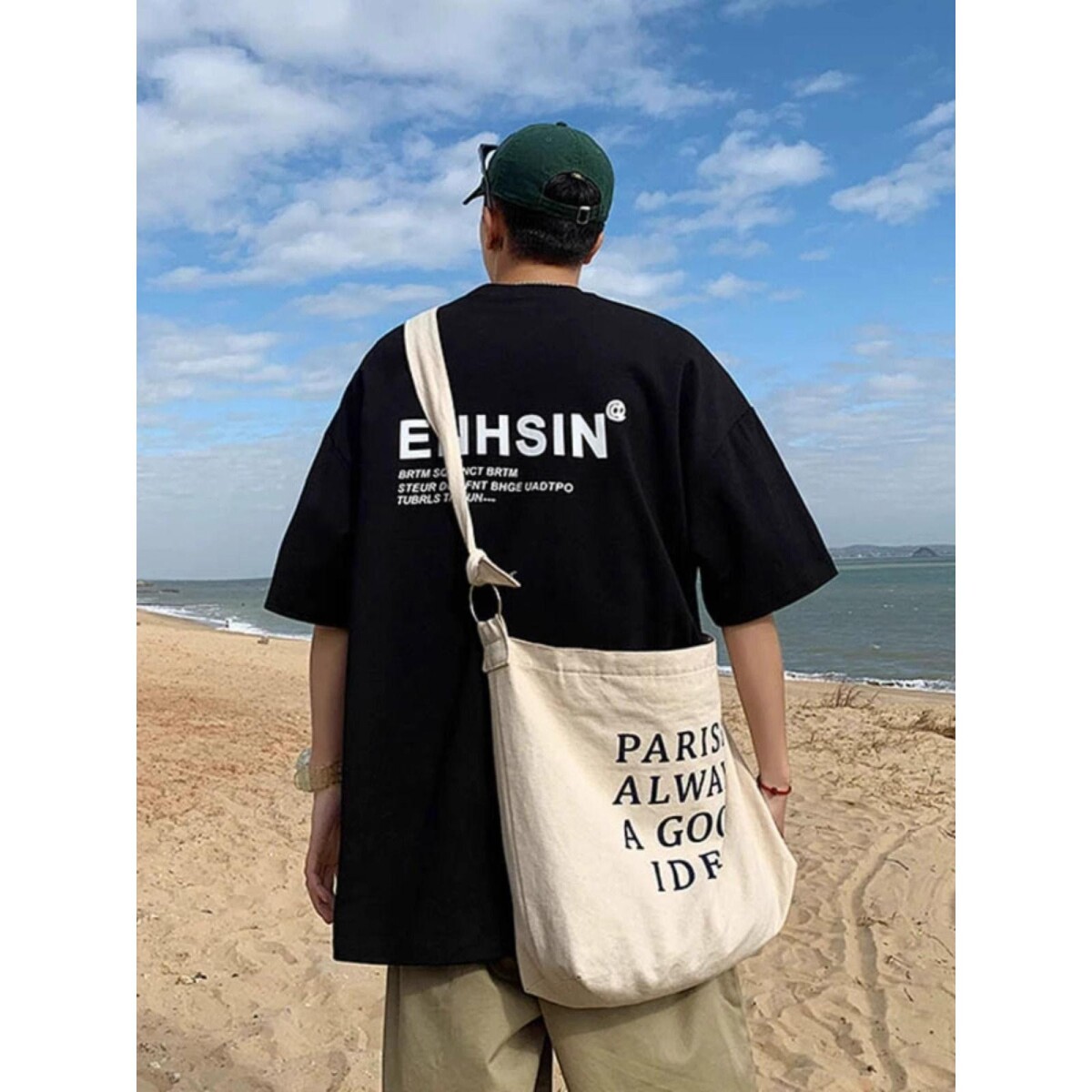 盐系男友风短袖t恤男夏季潮牌痞帅炸街港风ins潮流百搭宽松上衣服,男装T恤,星座1506-1