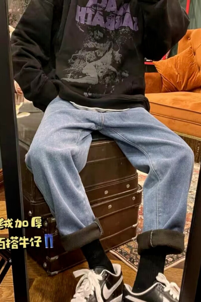 1506/KJ50031/P40潮水洗做旧直筒牛仔裤男士宽松百搭2,男装牛仔裤,星座1506-1
