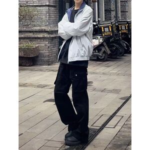 1506-1KCK221/P51秋冬美式复古高街cleanfit多口袋伞兵工装裤图片