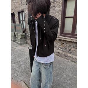 1506-1/JJ4221/P62美式短款cleanfit垫肩外套男款图片