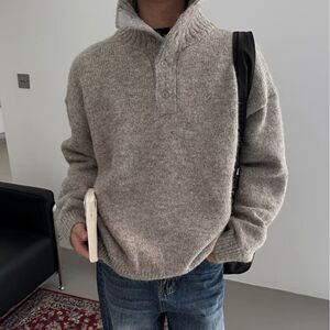 1506/MLD921/P52秋冬新款开衫毛衣美式复古休闲V领针织衫男2图片