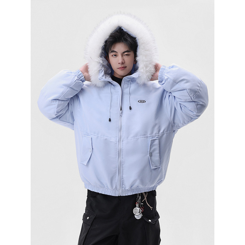 1506-1/M6010/P90冬季新款毛领棉服男女休闲韩版宽松高级感棉衣1，男装棉衣，星座1506-1