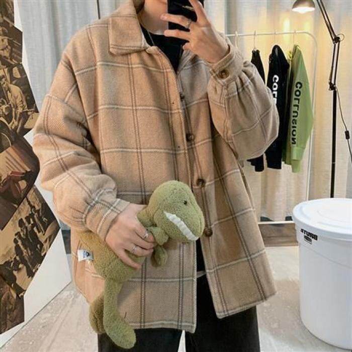 1506-1/M9051/P42秋装情侣装毛呢大衣中长款男图片