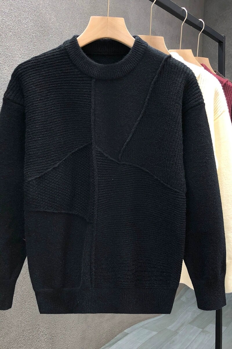 1506/M34871/P60秋冬季高级感新款痞帅风保暖针织打底衫2,男装T恤,星座1506-1