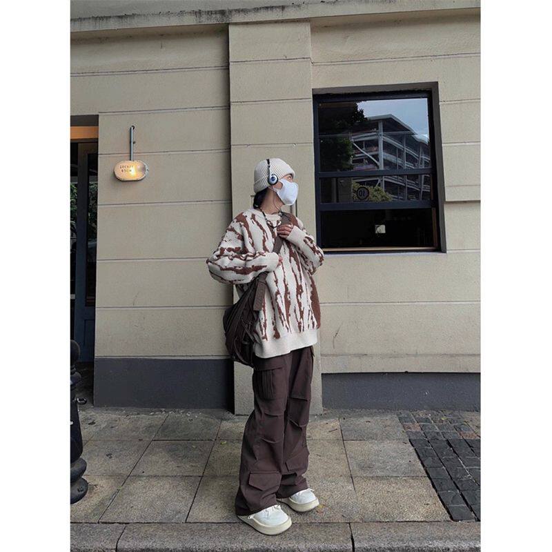 1506/MX0301/P54高级感潮牌毛衣新款秋冬季慵懒宽松针织衫1,男装针织衫/毛衣,星座1506-1