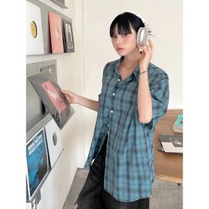 1506-1/CCS3701/P37新款时尚百搭性感显瘦气质格子衬衫图片