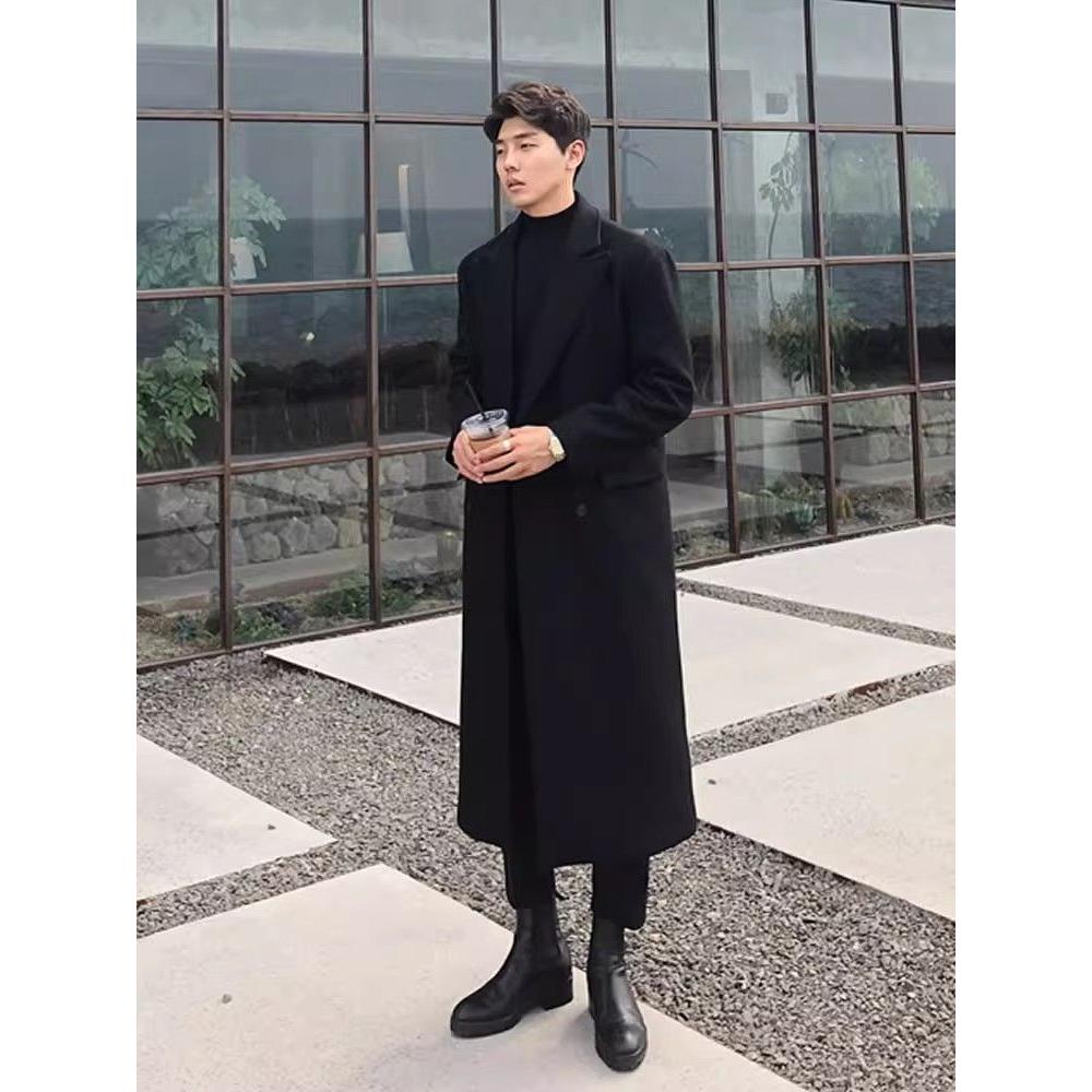 1506/FW171/94毛呢大衣男过膝秋冬风衣韩版英伦风高级感长款1,男装风衣,星座1506-1