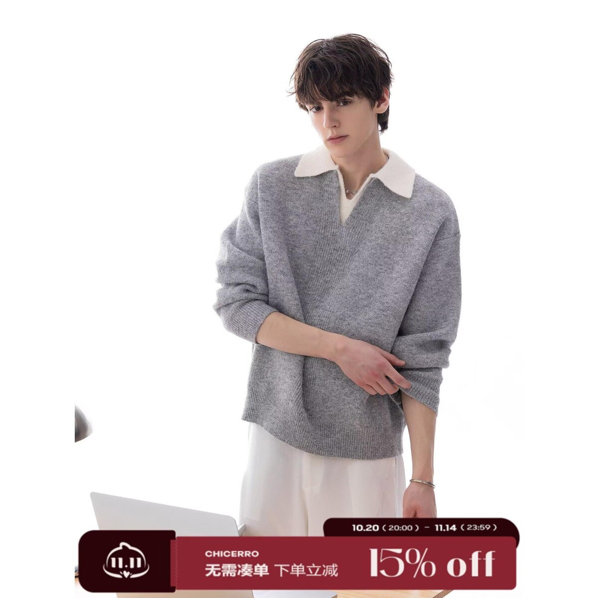 1506/MM51401/P54秋冬新款开衫毛衣美式复古休闲V领针织衫男1,男装针织衫/毛衣,星座1506-1