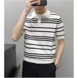 1506-1/CMY9501/P38POLO衫男士经典条纹，男装针织衫/毛衣，星座1506-1