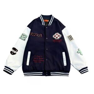 1506-1/JA1671/P66美式重工刺绣棒球服夹克男图片