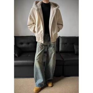 1506/MQ5131/P86男女秋冬季美式PU皮夹克棉服1图片