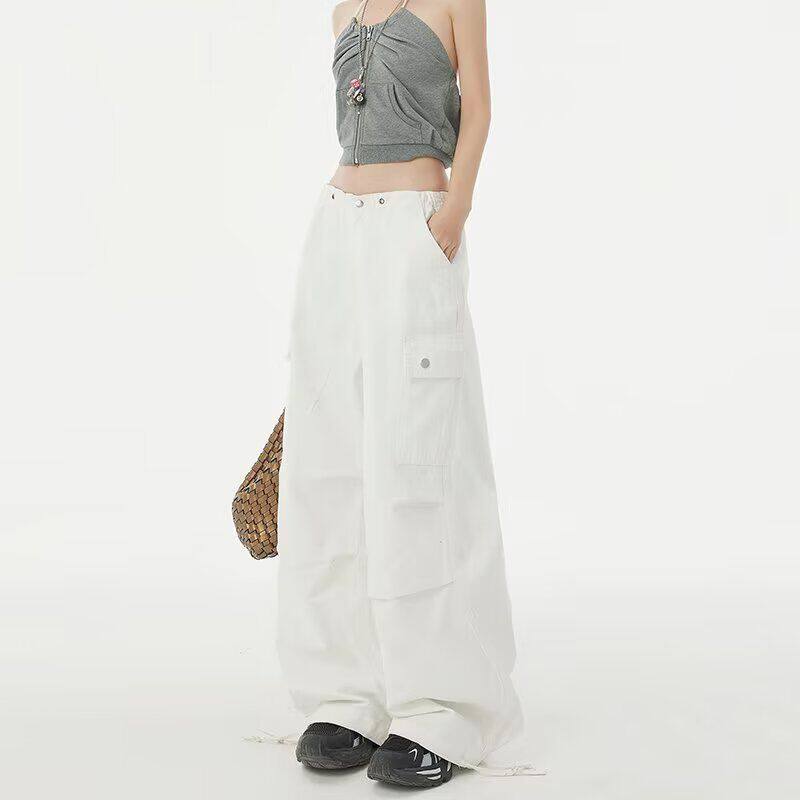 1506-1/KL90021/P85春季新款美式褶皱卫裤男痞帅微喇弯刀休闲裤子，男装休闲裤，星座1506-1