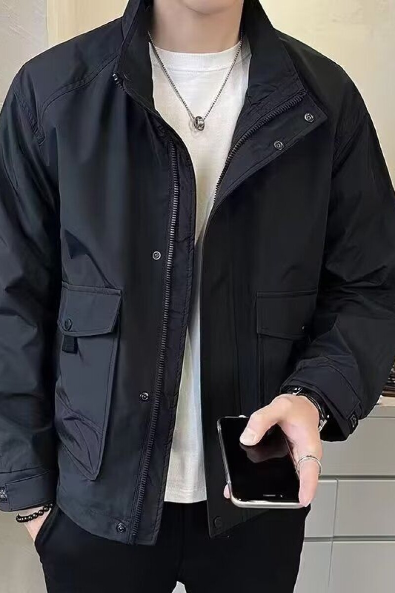 1506-1/J33571/P64春季男士潮流休闲男款立领工装夹克百搭潮图片