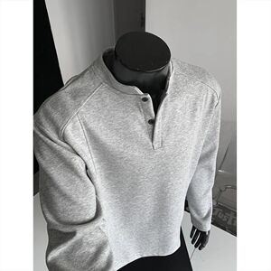 1506/WCT021/P34美式立领卫衣半拉链健身秋冬休闲打底衫男1图片