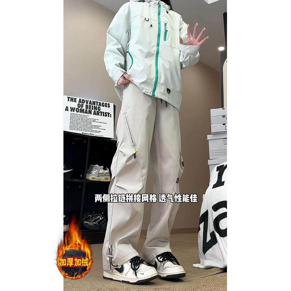1506/KRK1011/P49美式三防软壳冲锋裤男女秋冬褶皱加绒工装裤1,男装工装外套,星座1506-1