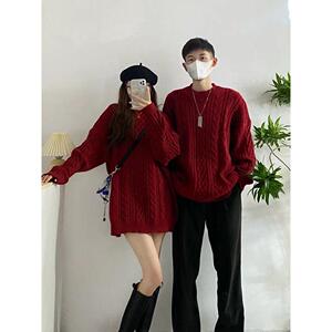 1506/M23481/P52日系慵懒复古厚秋冬季古着波浪纹针织衫男1图片