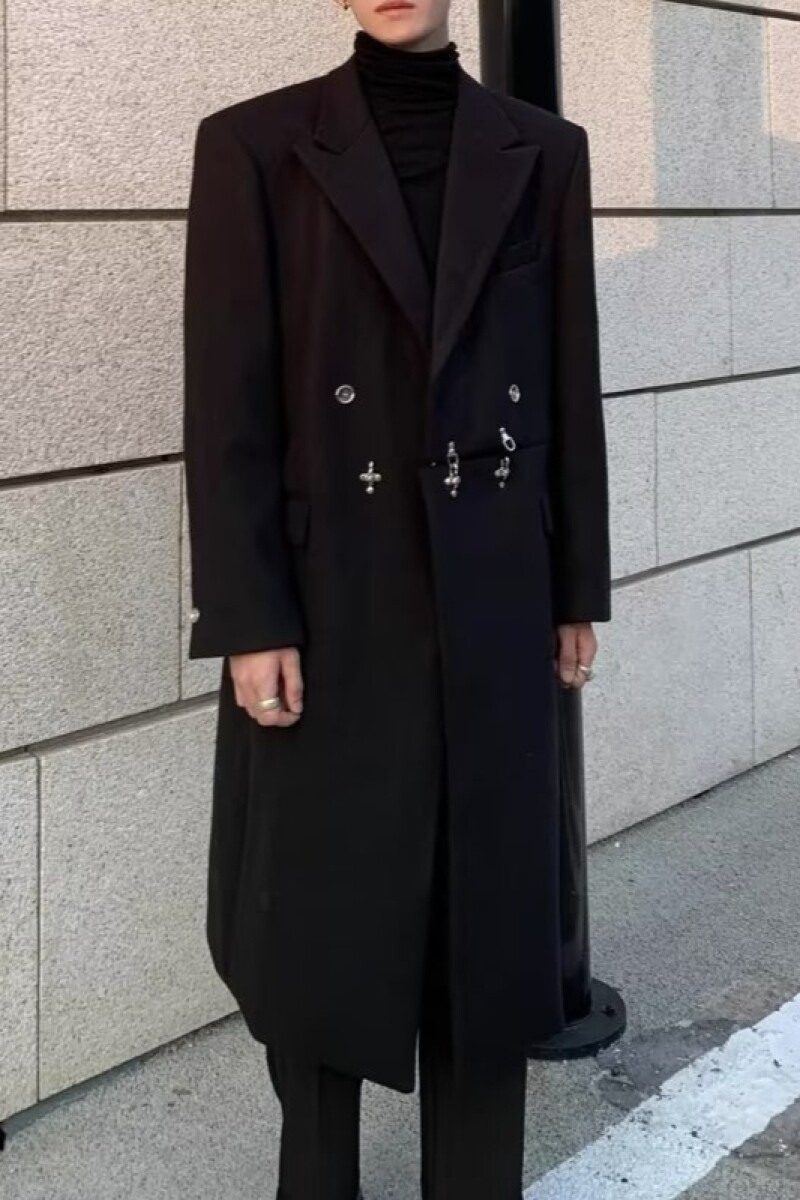 1506/F3491/P89英伦风西装领毛呢大衣男女秋冬季中长款风衣外套2,男装西服套装,星座1506-1