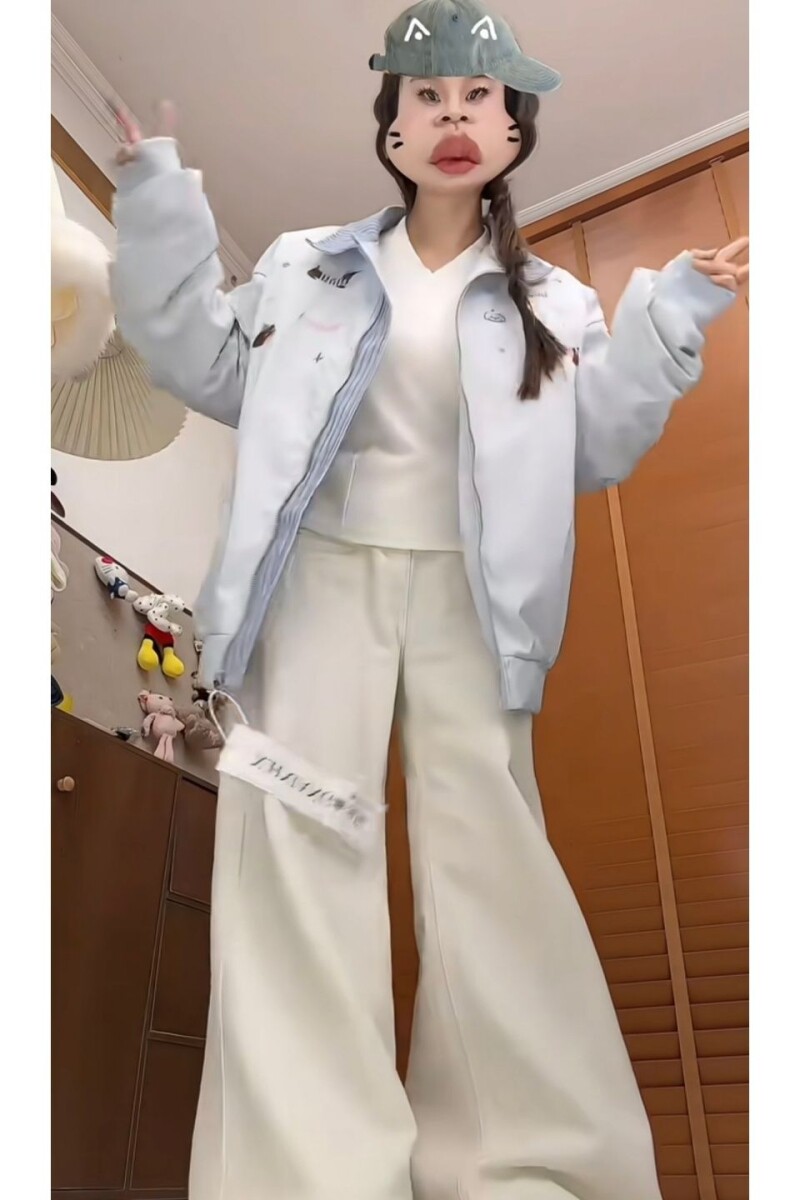 1506/QM2970/P63女士棉服冬季新款韩版高级感气质宽松加厚翻外套1,男装棉衣,星座1506-1